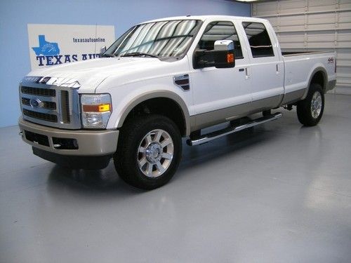 We finance!!!  2008 ford f-350 king ranch 4x4 diesel long bed rcam 20 rims 1 own