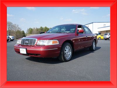 03 crown vic leather v8 red low miles power seats alloys
