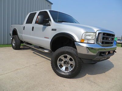 04 f250 lariat power-stroke (lifted) exhaust swb 4x4 flares stunning monster tx!
