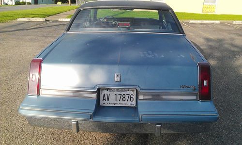 1986 cutlass, 3rd owner. blue on blue. drive any where