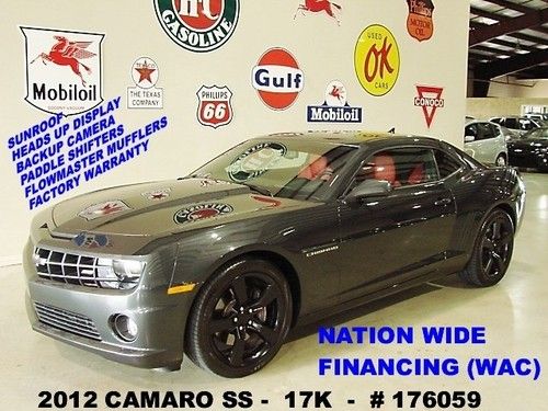 2012 camaro ss,auto,sunroof,hud,back-up cam,htd lth,black 20's,17k,we finance!!