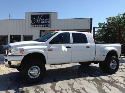 2007 dodge ram 3500 mega cab dually cummins diesel 6 speed manual 4x4 lifted