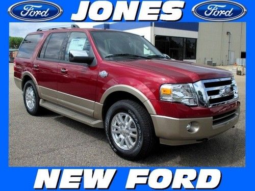 New 2013 ford expedition 4wd king ranch msrp $54850 ruby red