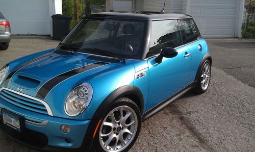 2005 electric blue mini cooper s in excellent condition-low mileage