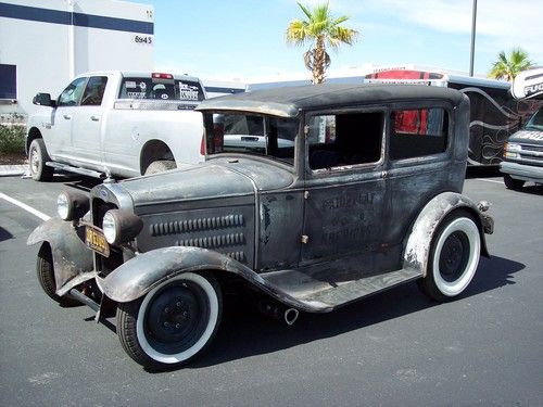 1931 ford model a sedan, beautiful patina, air ride, custom built, l@@k!
