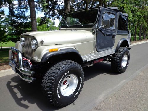 1980 jeep cj5 304 4 speed 4x4 lifted offroad tires &amp; mags no reserve no reserve