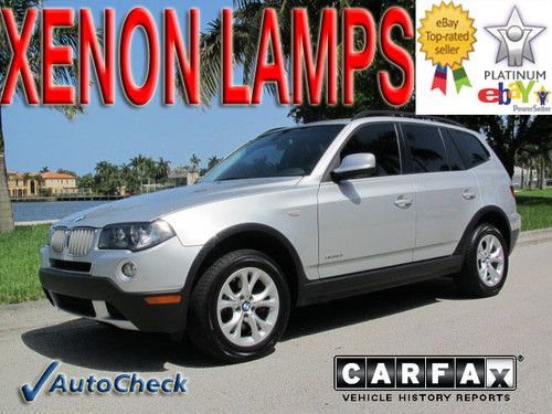 2010 10 bmw x3 xdrive30i awd * xenon lamps * pano roof * premium * one owner *fl