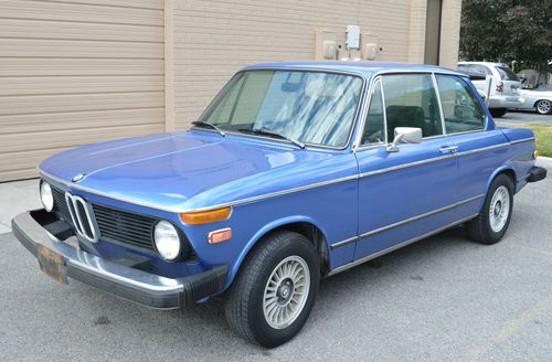 1974 (fjord) blue bmw 2002 collectors vintage coupe car '74