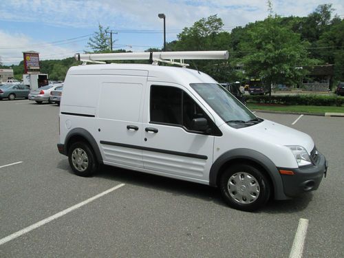 2012 ford transit connect cargo van 25k bins,ladder rack 4cyl 26 mpg warr 5/60