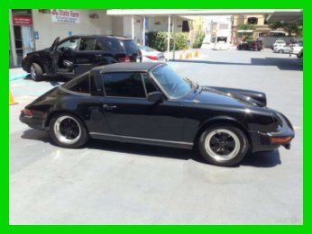1983 porsche 911 sc 3l h6 12v manual rwd coupe black leather cd pandora