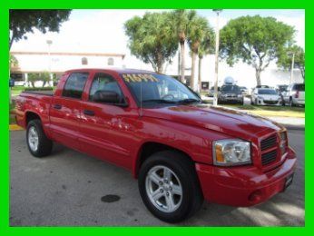 07 red 4.7l v8 4x4 quad cab truck *tow hitch *tonneau cover *spray in bed liner
