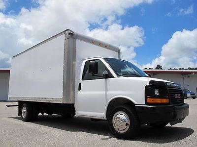 2005 gmc chevrolet 16' box truck cube van cutaway fleet maintained low reserve