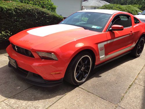 2012 ford mustang boss 302 orange with white roof