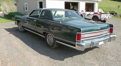 1978 lincoln continental town coupe green on green with power sun roof 460 ci bb