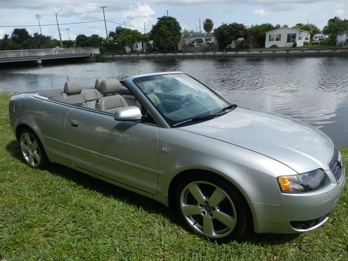 2004 audi( a4 s line)cabriolet low miles heated seat very clean must see