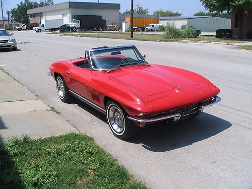 1967 corvette convertible, numbers matching, ncrs top flight
