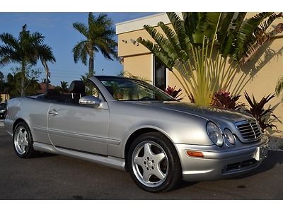 2000 mercedes benz clk430 amg sport convertible one owner hids heated seats
