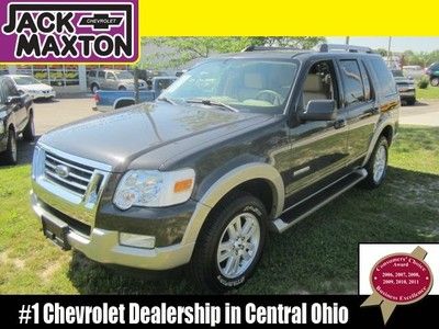 07 eddie bauer explorer 4wd moonroof leather  hitch