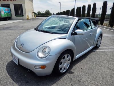 2003 beetle turbo glx convertible 46000 mile calif car $5999 start no reserve !!