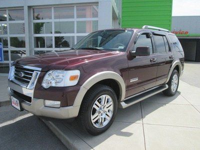 Explorer leather eddie bauer dvd 4x4 awd chrome wheels clear title new tires