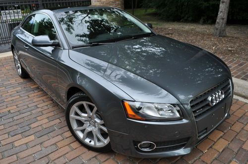 2012 a5 quattro.no reserve.turbo! 6 speed manual/leather/pano/salvage/rebuilt