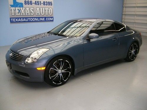We finance!! 2006 infiniti g35 coupe roof heated leather xeon 20 rims texas auto