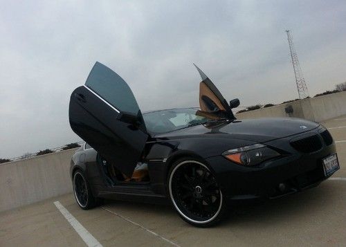 Custom 2004 bmw 645ci- lambo doors, ferrari interior, 22in mht rims!!!!