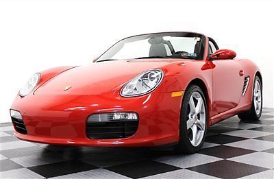08 boxster 17k one owner guards red clean history garaged 18s heated seats 3m