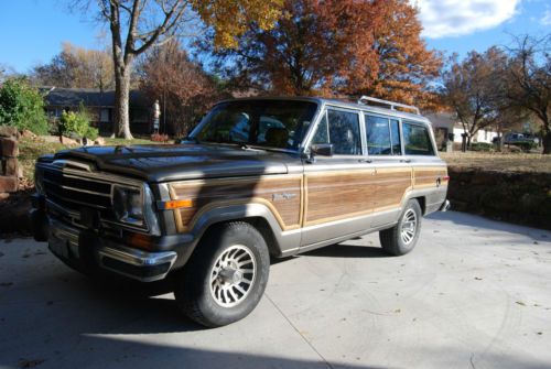 1987 jeep grand wagoneer silver with cordovan interior 108000 miles must see