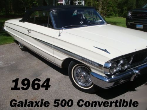 1964 ford galaxie 500 convertible restored low 60k miles 4 sp 64 x-code 63 xl