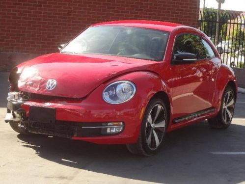 2012 volkswagen beetle 2.0t turbo launch edition damaged salvage runs economical