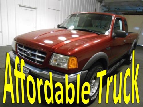 Xlt truck 4.0l cd red power steering abs brakes air gas automatic supercab