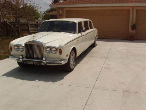 1974 silver shadow  long wheel base  rolls-royce limousine