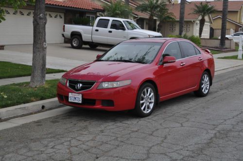 Acura tsx 2004 112k miles red automatic, beige interior, mellow driver