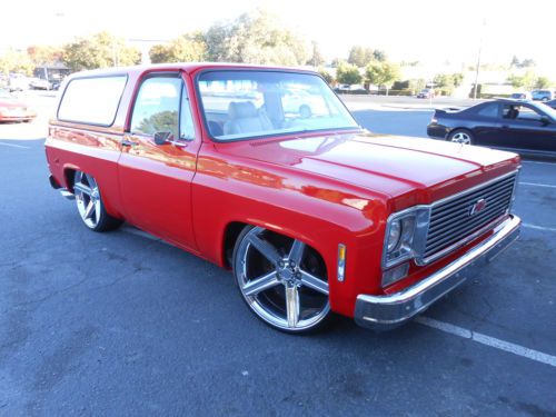 1977 chevy blazer full convertible k5 2wd new paint new interior 24s 454 th400