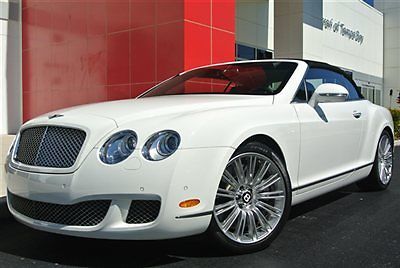 2010 bentley continental gtc speed - 9,388 low miles - loaded - 1 owner - fl car