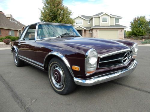 1968 mercedes 280sl pagoda. california title!! rust free!! drive anywhere!!