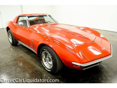 1972 chevrolet corvette 350 automatic ps pb matching numbers console tach look