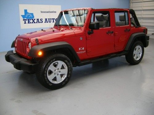We finance!!!  2008 jeep wrangler unlimited x 4x4 hard top 18 alloys cd/aux