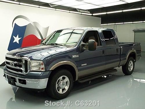 2005 ford f-250 lariat crew diesel 6-pass leather 83k texas direct auto