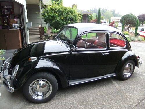 1966 vw beetle 1300 volkswagon bug 2 door black original