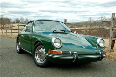 1968 porsche 912 kelly green/black rust free solid car!