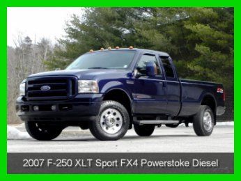 2007 ford f250 xlt sport 4x4 extended cab long bed 6.0l powerstroke diesel ac