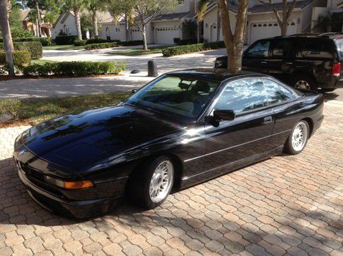 1991 bmw 850i black 6spd manual rare *no reserve*