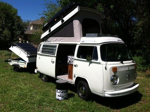 1975 vw volkswagen westfalia camping machine with 2110cc and matching trailer!