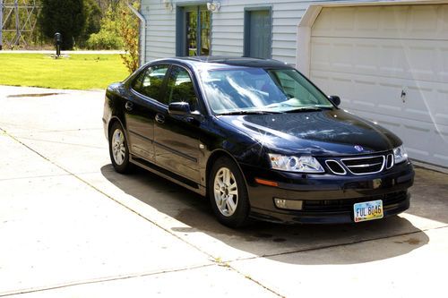 2006 saab 9 3 turbo 2.0 black w/ 5 year warranty! very nice! runs great!