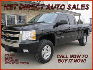 08 chevy 4wd 67k miles 5.3 v8 black like new net direct auto texas truck clean!