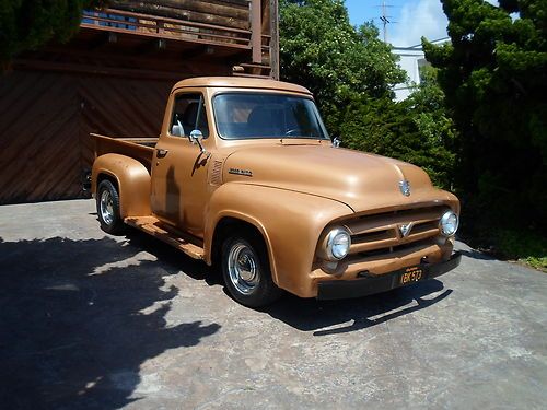 1953 ford f-100 v8 auto p/s  old skool hotrod street rod cruiser pickup kool f1