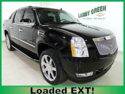 Black escalade ext 6k miles awd low miles loaded dvd alloys ac auto leather 4x4