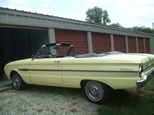 Yellow 1963 ford falcon futura convertible a beauty 63 62 61 auto buckets